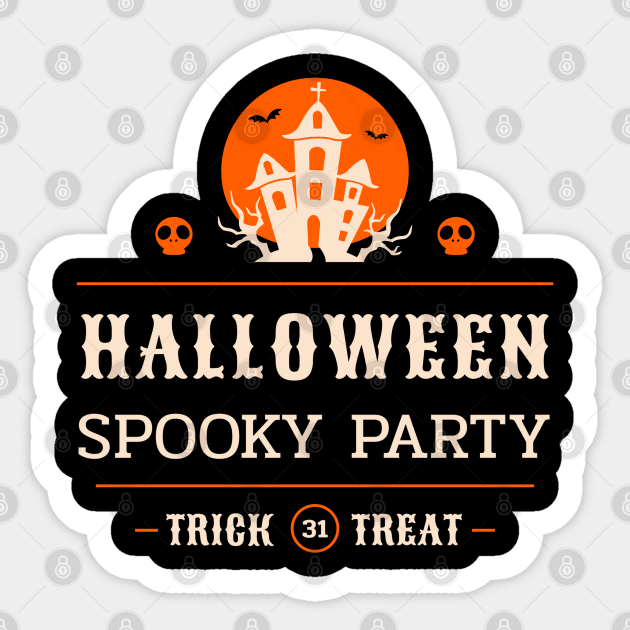 Halloween Spooky Party Sticker by SPAZE